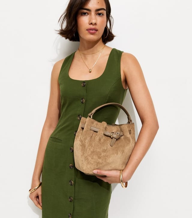 New Look Camel Faux Suede Belted Bucket Bag New Look - 2