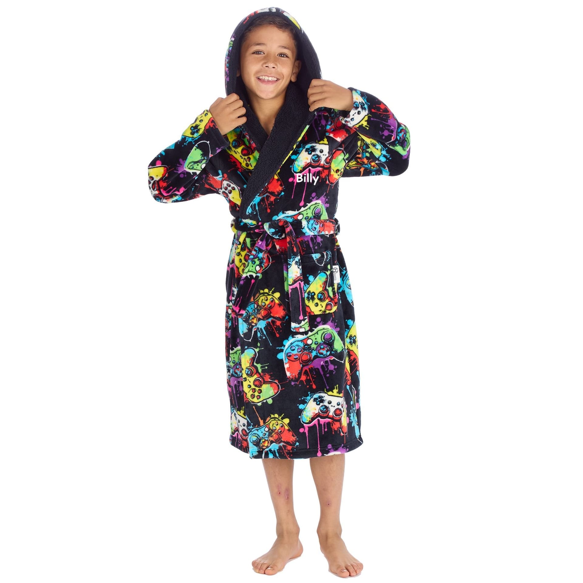 Lulabay Lulabay Men's Personalised Gamer Dressing Gown - 4
