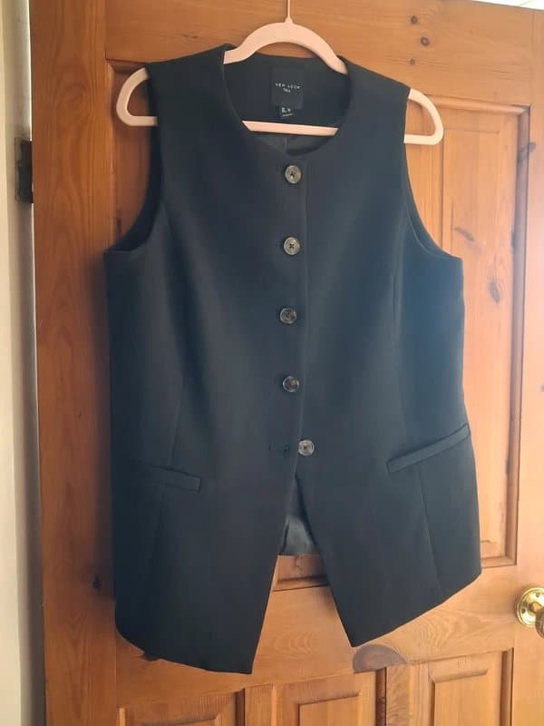 New Look Black Waistcoat