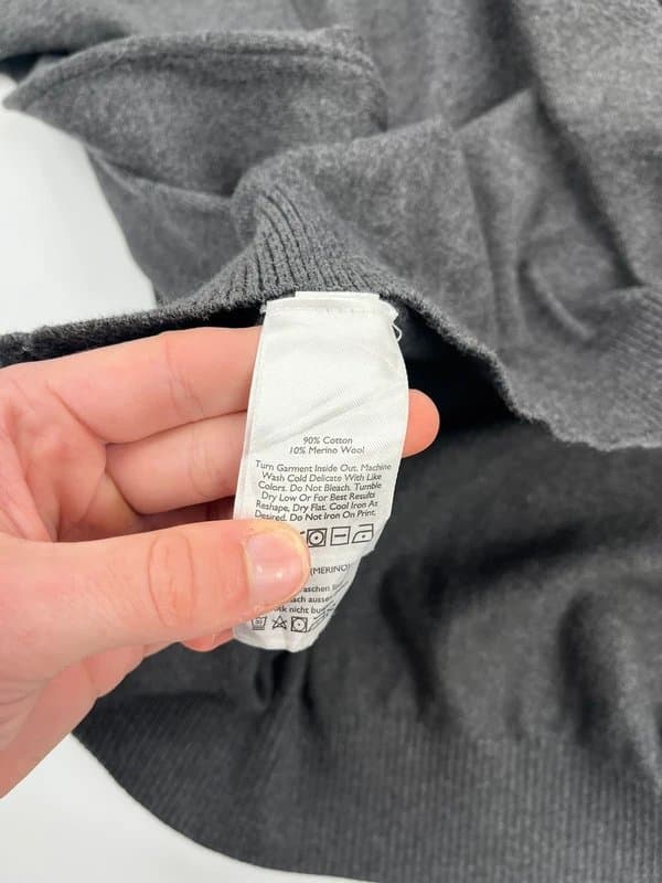 Eddie Bauer Eddie Bauer Knitted Jumper Mens XXL Grey Quarter Zip Sweater