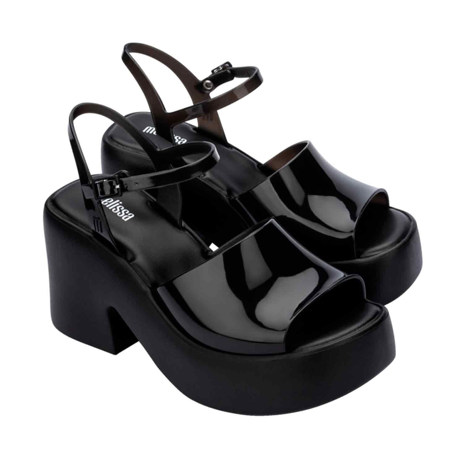 Melissa Shoes Melissa Shoes Women's Lina Jelly Platform Heels in Black - 4