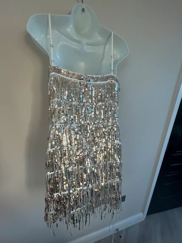 Marks & Spencer New (no tags) M&S sequin tassel party dress - UK 12- RRP £79