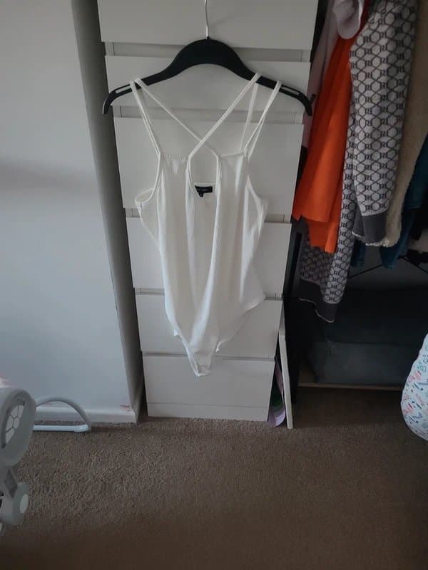 New Look White new look body suit size 14