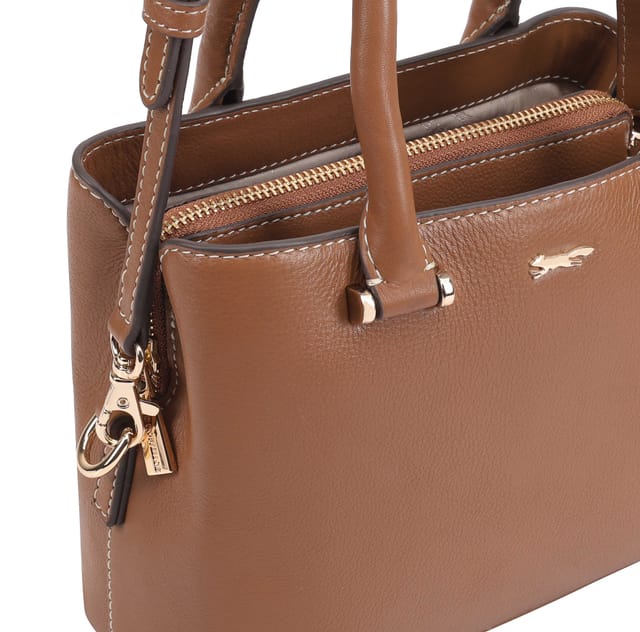 Paul Costelloe Paul Costelloe Women's Pinka Leather Day Bag in Brown - 3