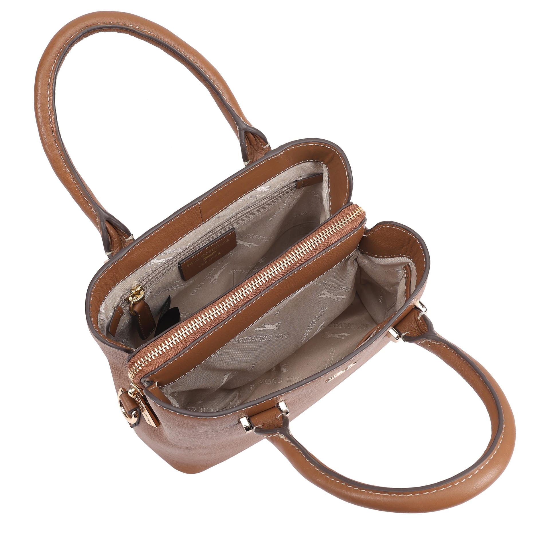 Paul Costelloe Paul Costelloe Women's Pinka Leather Day Bag in Brown - 4