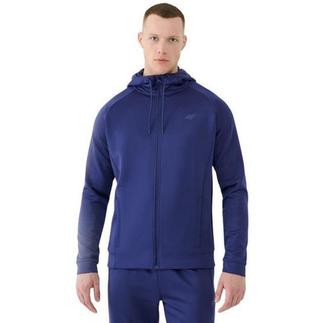 4F 4F Men's FNK M513 Full Zip Hoodie in Navy - 3