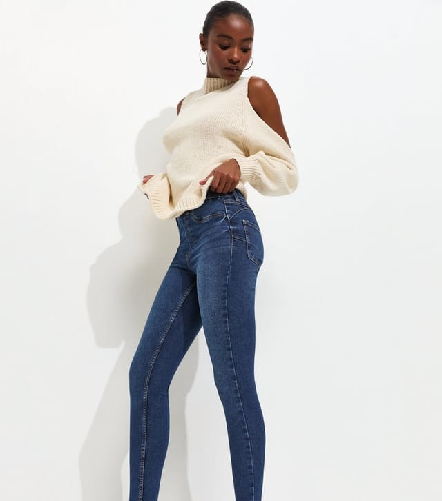New Look Women's Dark Blue Lift & Shape Emilee Jeggings New Look - 2