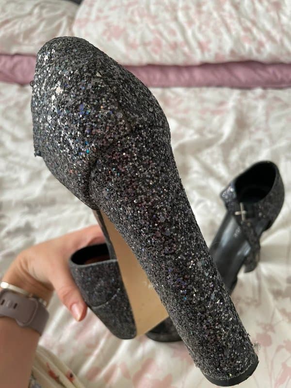 New Look New Look UK Size 6 EU 39 Sequin Glitter High Heel