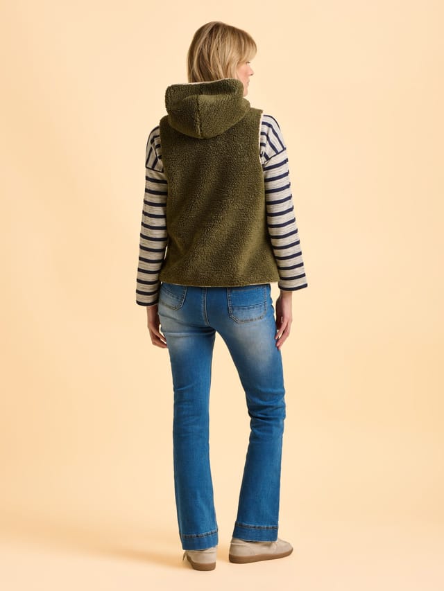 Brakeburn Brakeburn Women's Snug Gilet in Green - 2