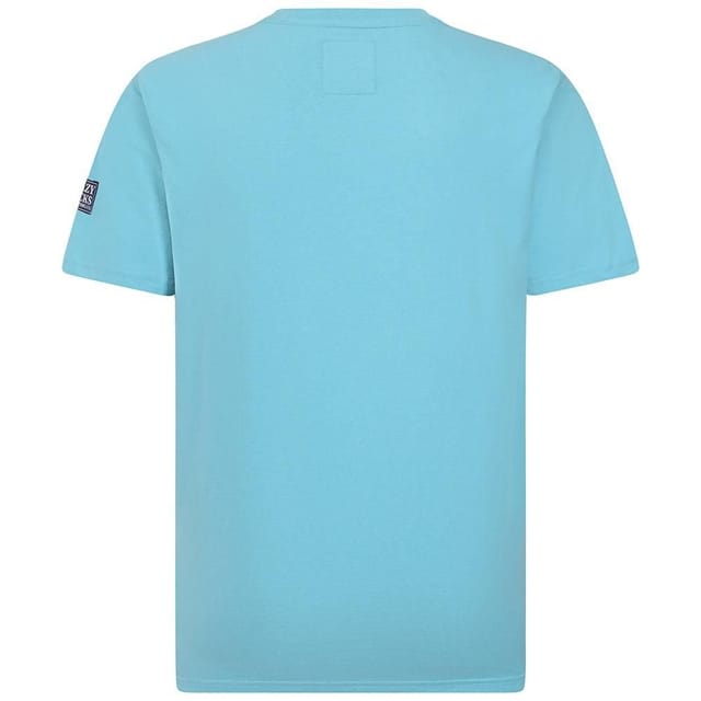 Lazy Jacks Lazy Jacks Men's Printed Cotton T-Shirt in Turquoise - 3