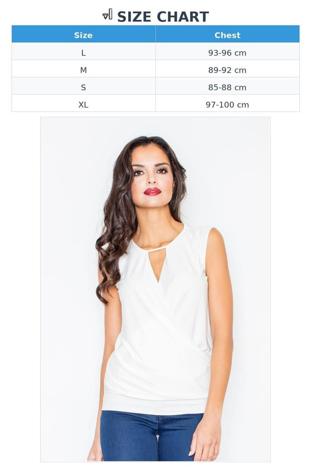 Love Lace Love Lace Women's Elegant Sleeveless Blouse with Cutout Neckline in White - 3