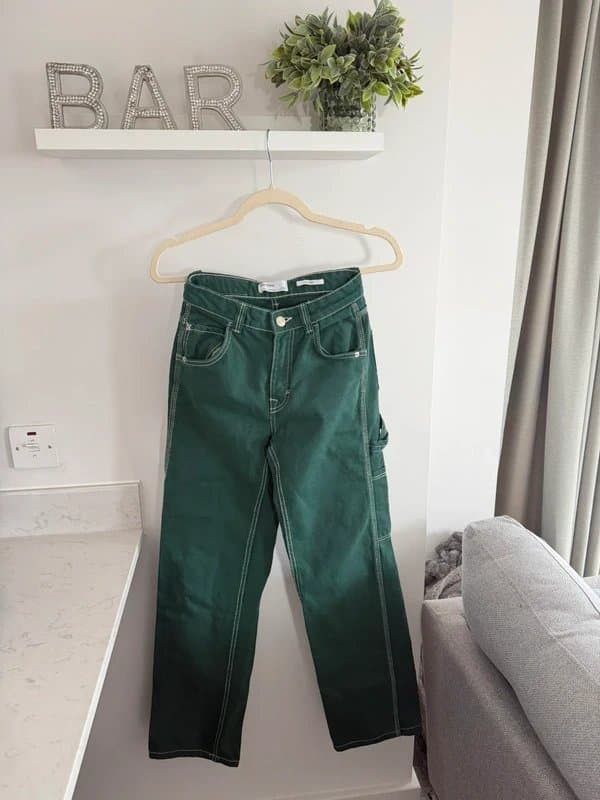 Bershka Green cargo Jeans
