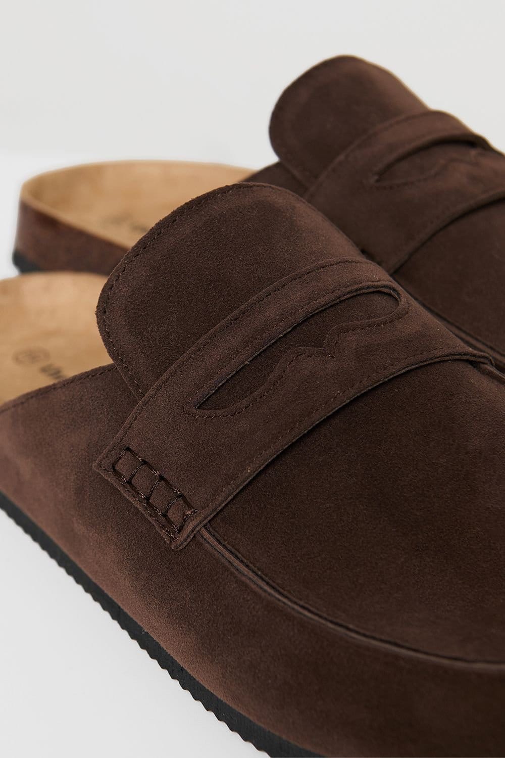 Threadbare Threadbare Men's Faux Suede Penny Loafer Sandals in Brown - 4