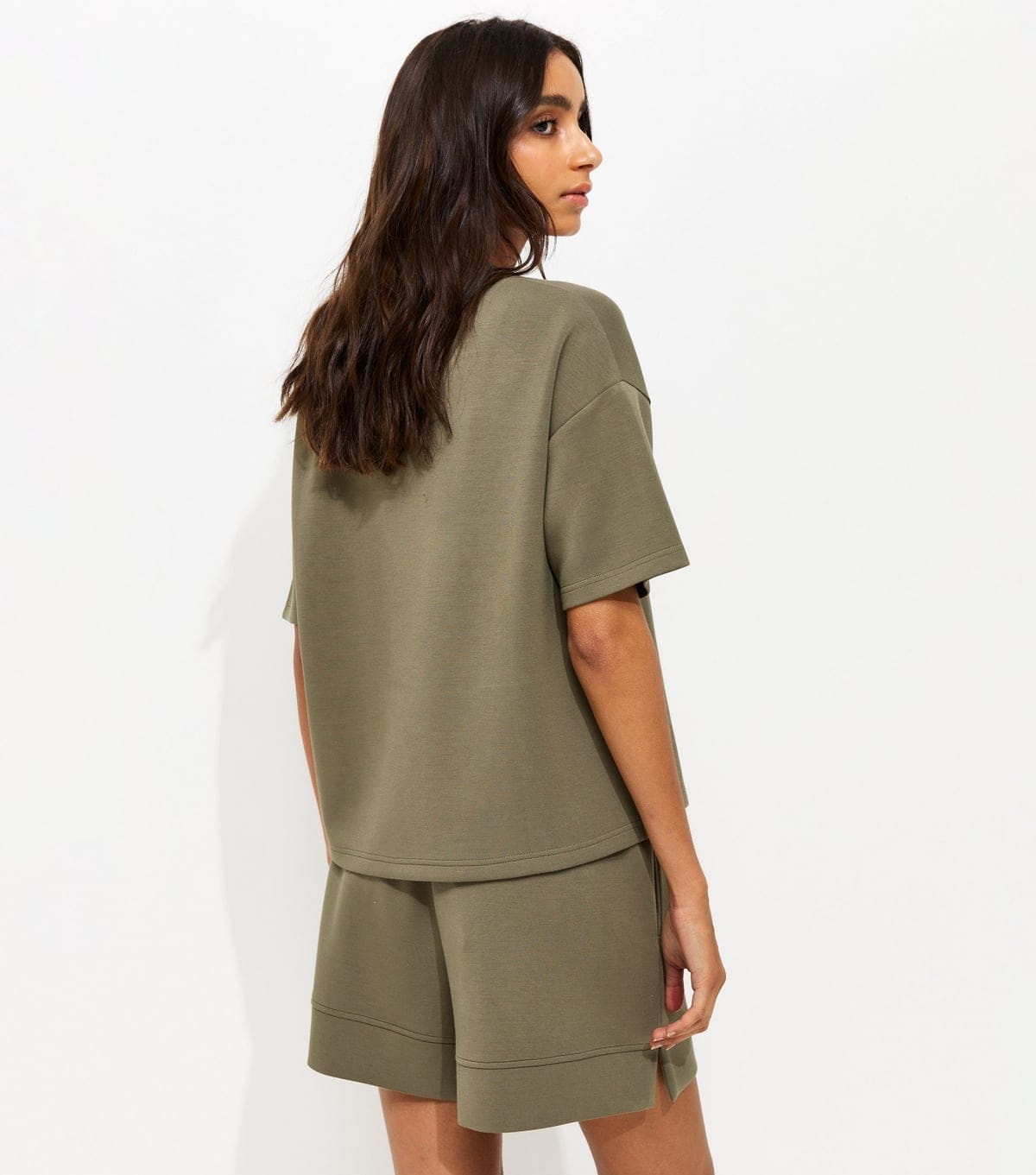 New Look Women's Premium Khaki Jersey Shorts New Look - 4