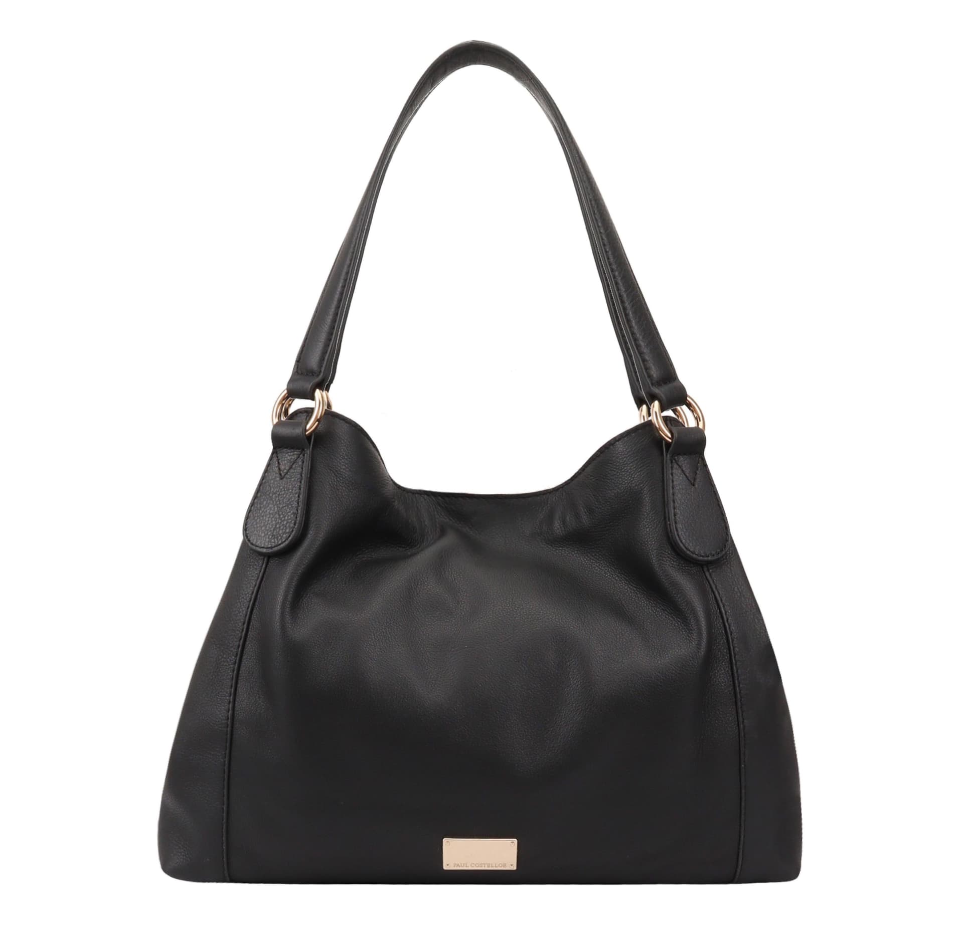 Paul Costelloe Paul Costelloe Women's Sophie Leather Shoulder Bag in Black