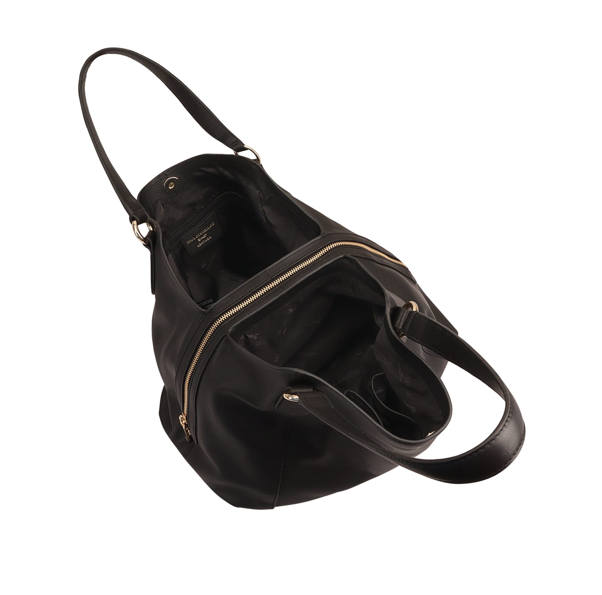 Paul Costelloe Paul Costelloe Women's Sophie Leather Shoulder Bag in Black - 4