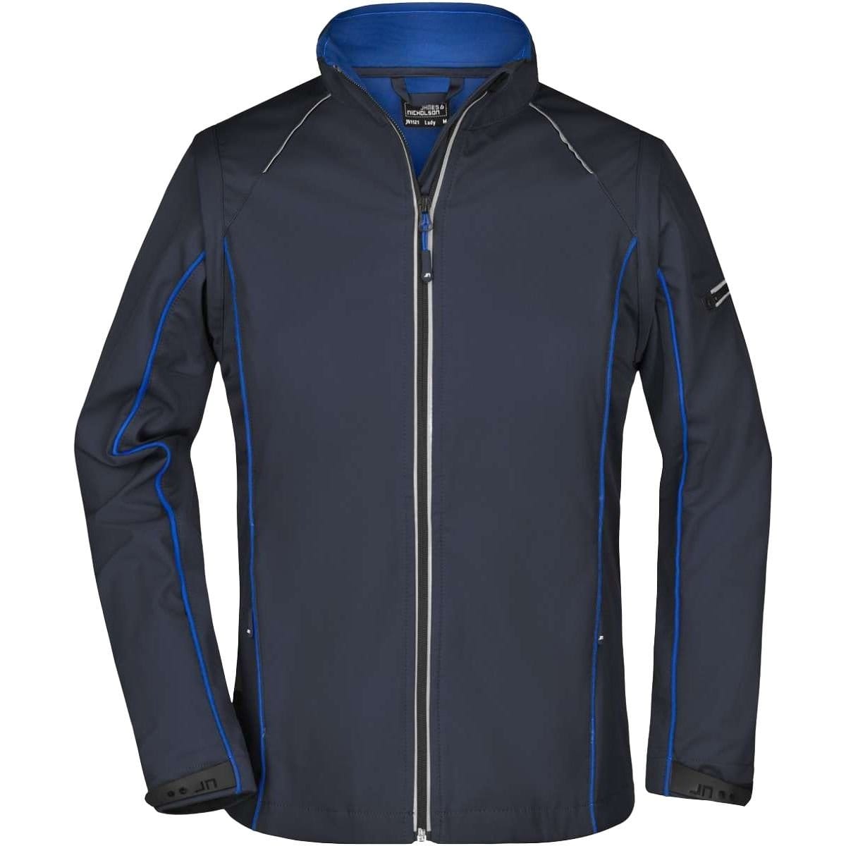 James and Nicholson James and Nicholson Women's Zip-Off Soft Shell Jacket in Dark Navy - 1