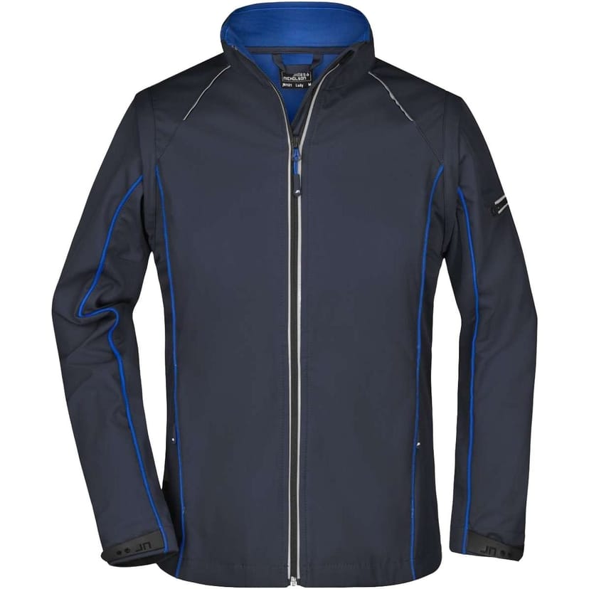 James and Nicholson James and Nicholson Women's Zip-Off Soft Shell Jacket in Dark Navy - 1