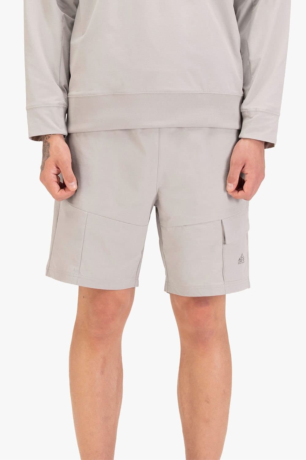 Luke 1977 Luke 1977 Light Grey Nylon Tech Shorts