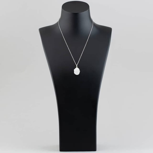 T.H.Baker T.H.Baker Women's Silver Plain Oval Locket P-31066 - 3
