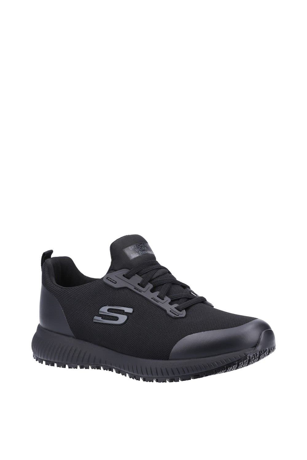 Skechers Skechers Women's Squad Sr Wide Slip Resistant Occupational Shoe in Black