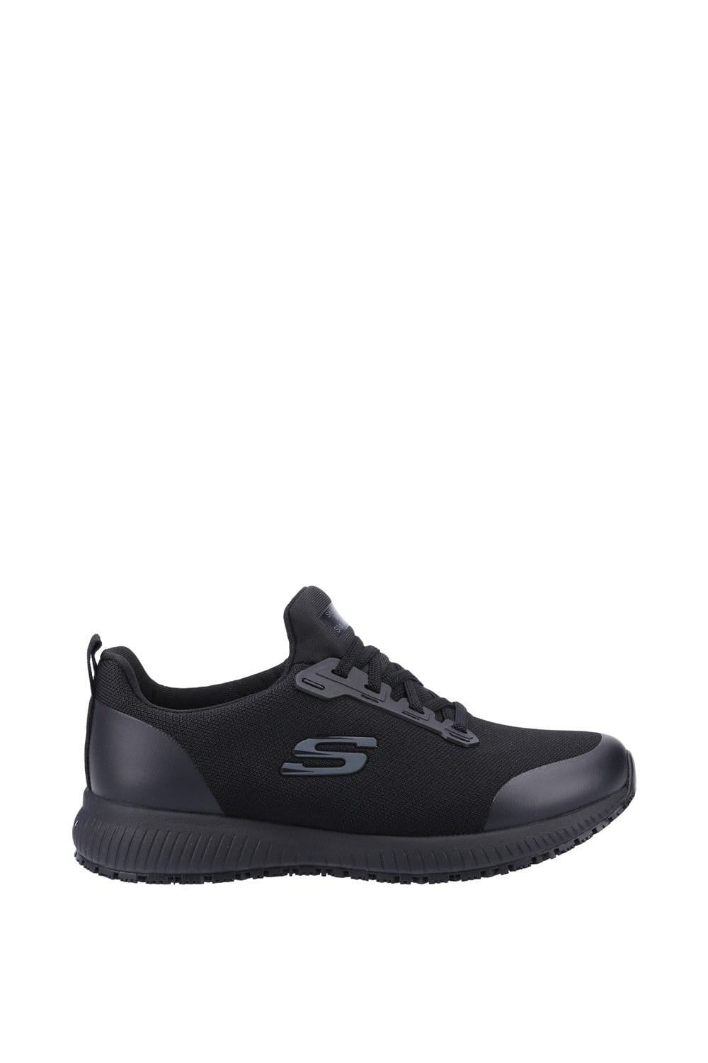 Skechers Skechers Women's Squad Sr Wide Slip Resistant Occupational Shoe in Black - 4