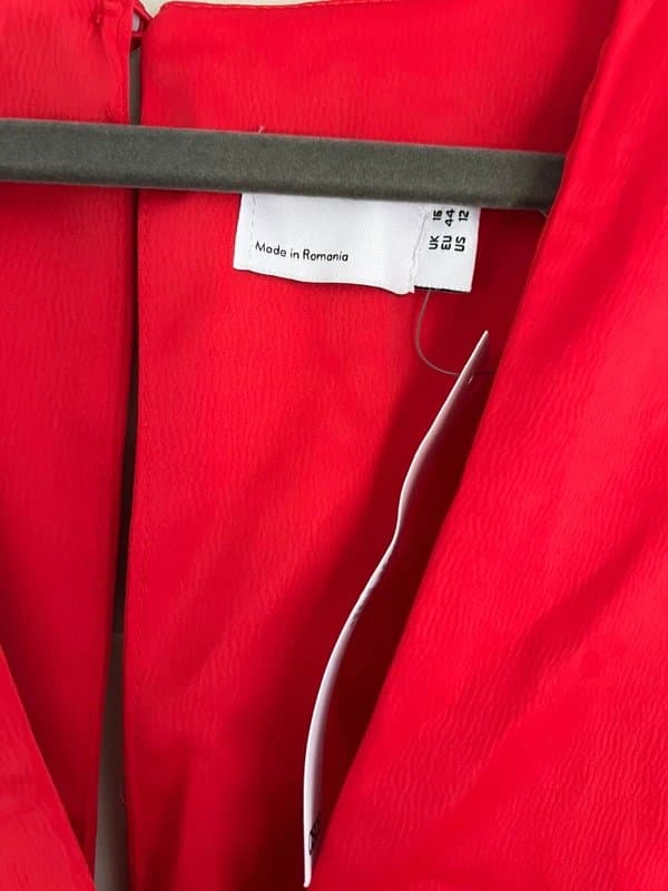 ASOS ASOS red silk midi dress