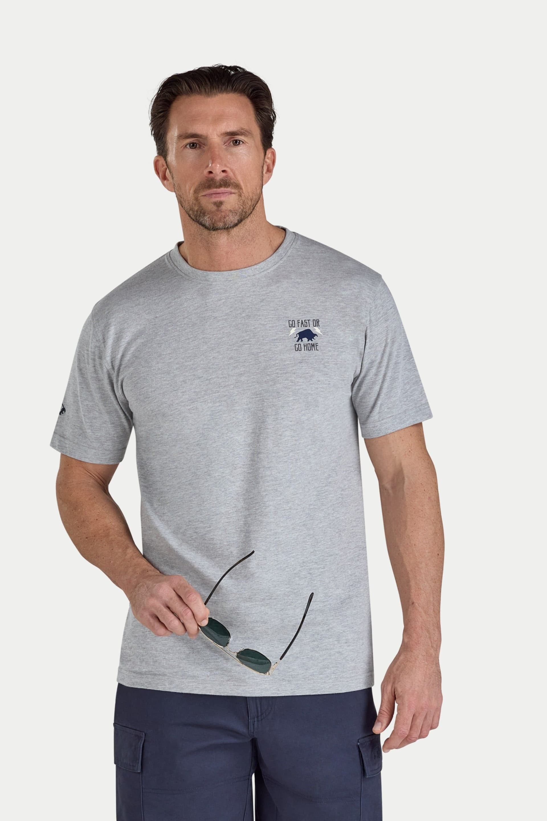 raging bull Raging Bull Men's Go Fast T-Shirt in Grey