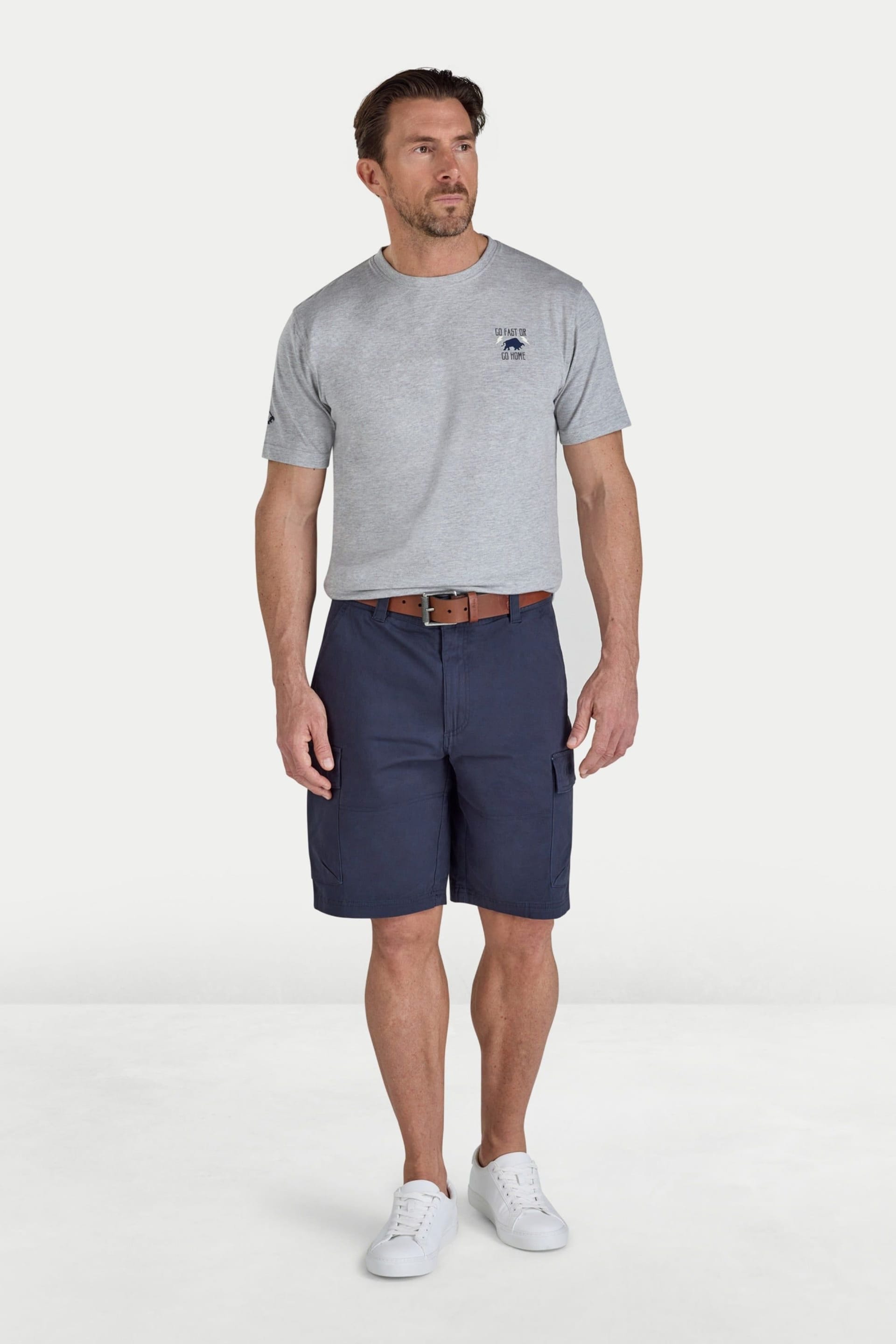 raging bull Raging Bull Men's Go Fast T-Shirt in Grey - 4