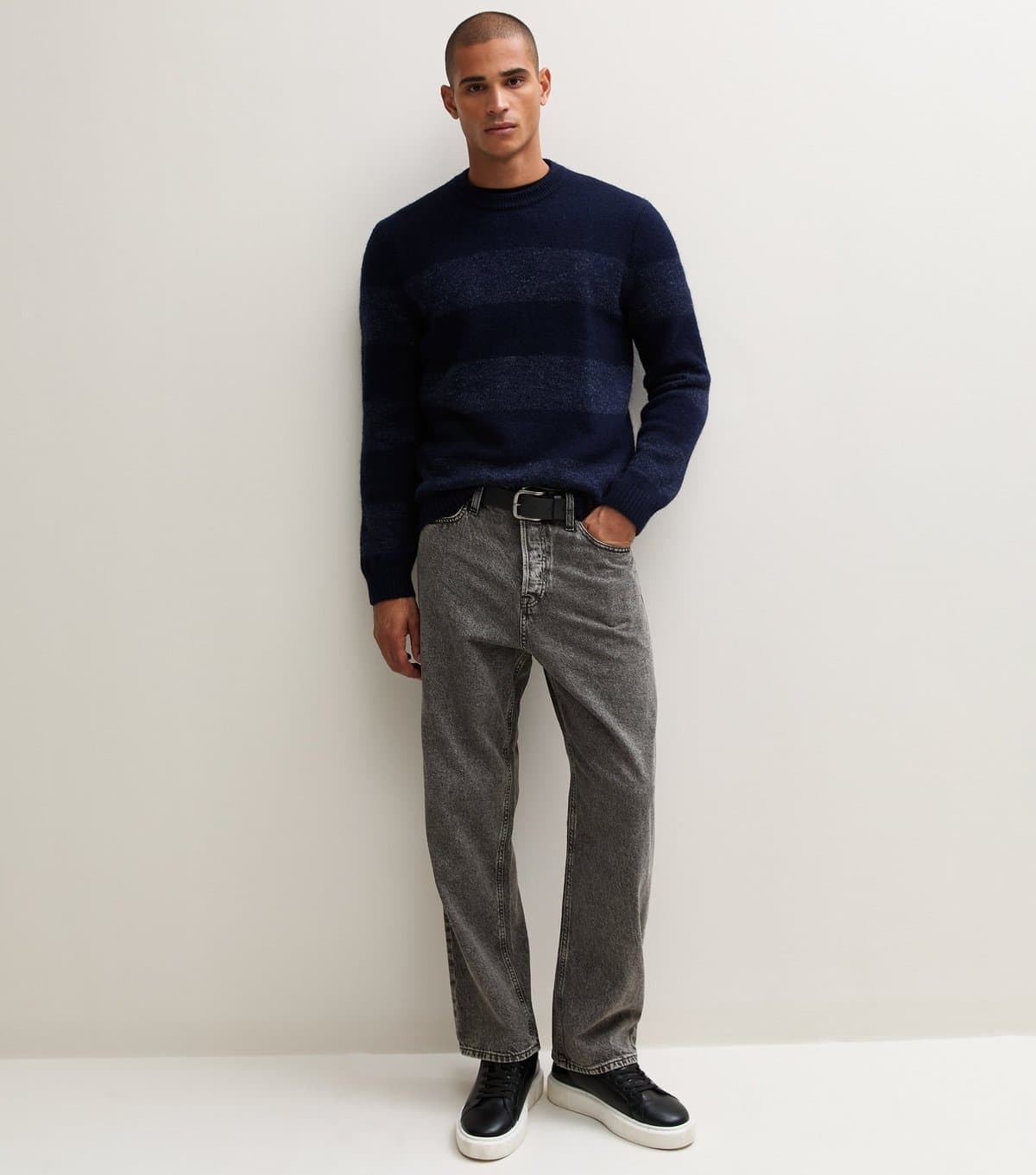 jack & jones Men's Black Baggy Fit Denim Jeans Jack & Jones New Look