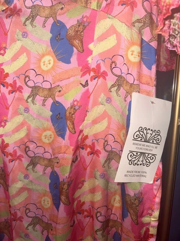 Never Fully Dressed Never Fully Dressed Pink Wild Leopard Dress Size 14 NEW