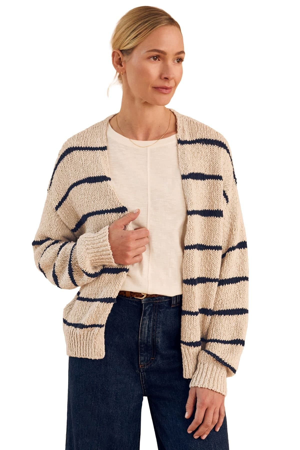 Celtic & Co Celtic & Co Women's Long Sleeve Drop Stitch Cardigan