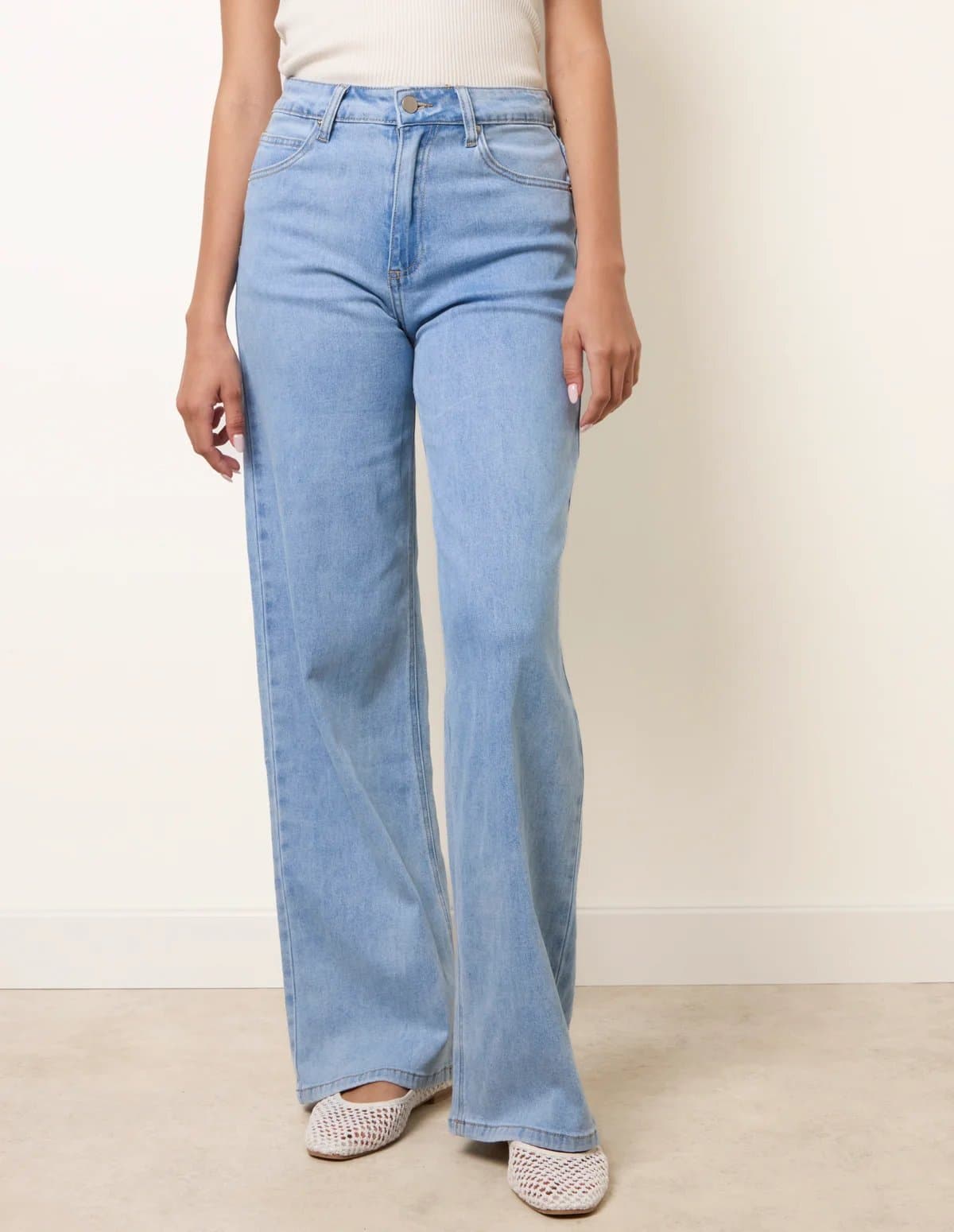 Blue Vanilla Light Weight Stretch Flared Jeans