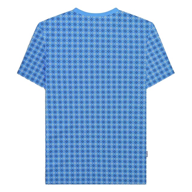 Lambretta Lambretta Men's SS24 Geometric All-Over Print T-Shirt in Blue - 2