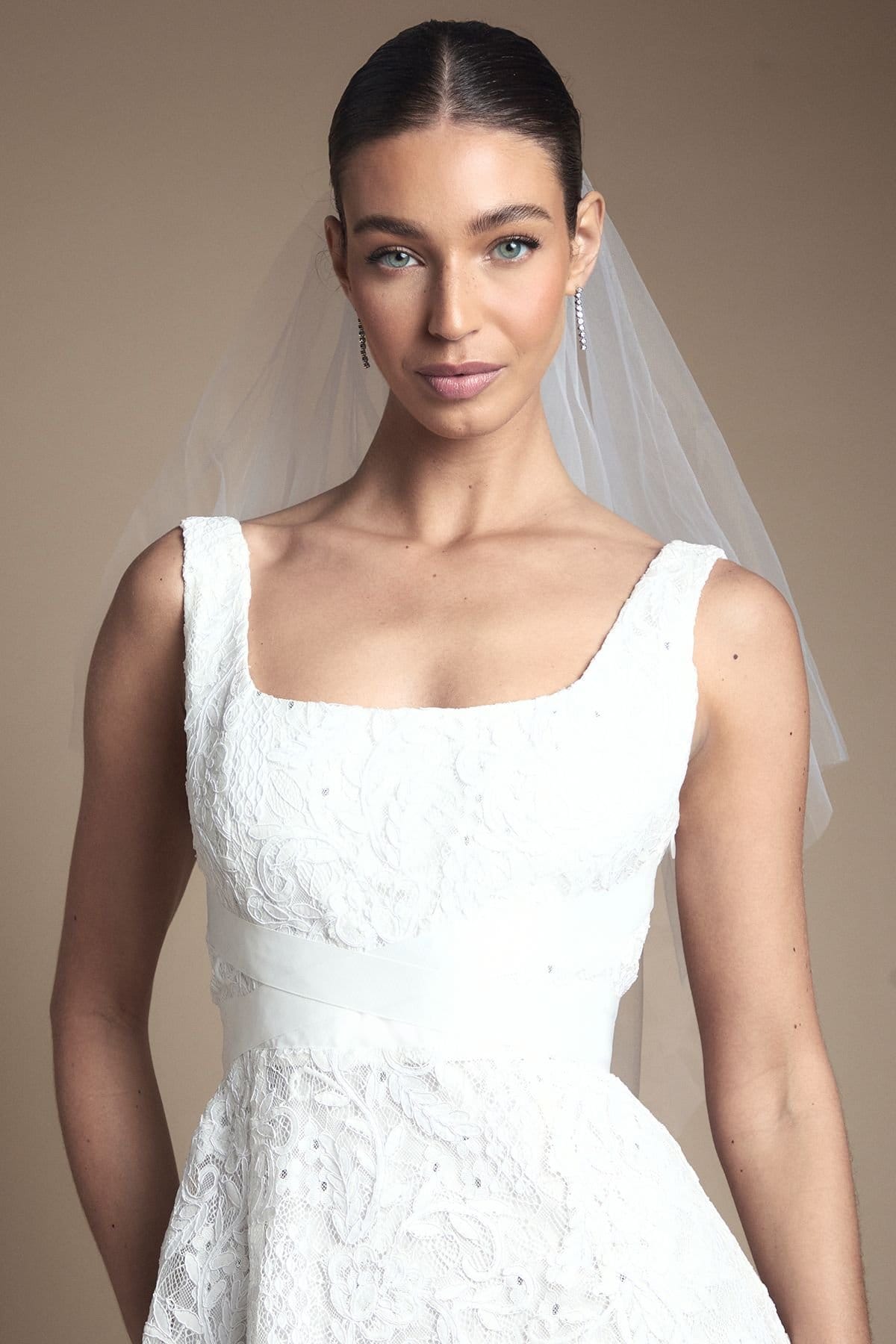 Coast Coast Women's Lace Wrap Detail Wedding Dress in Ivory - 4