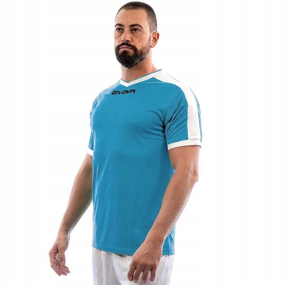 Givova Givova Men's lution Interlock T-Shirt in White - 4