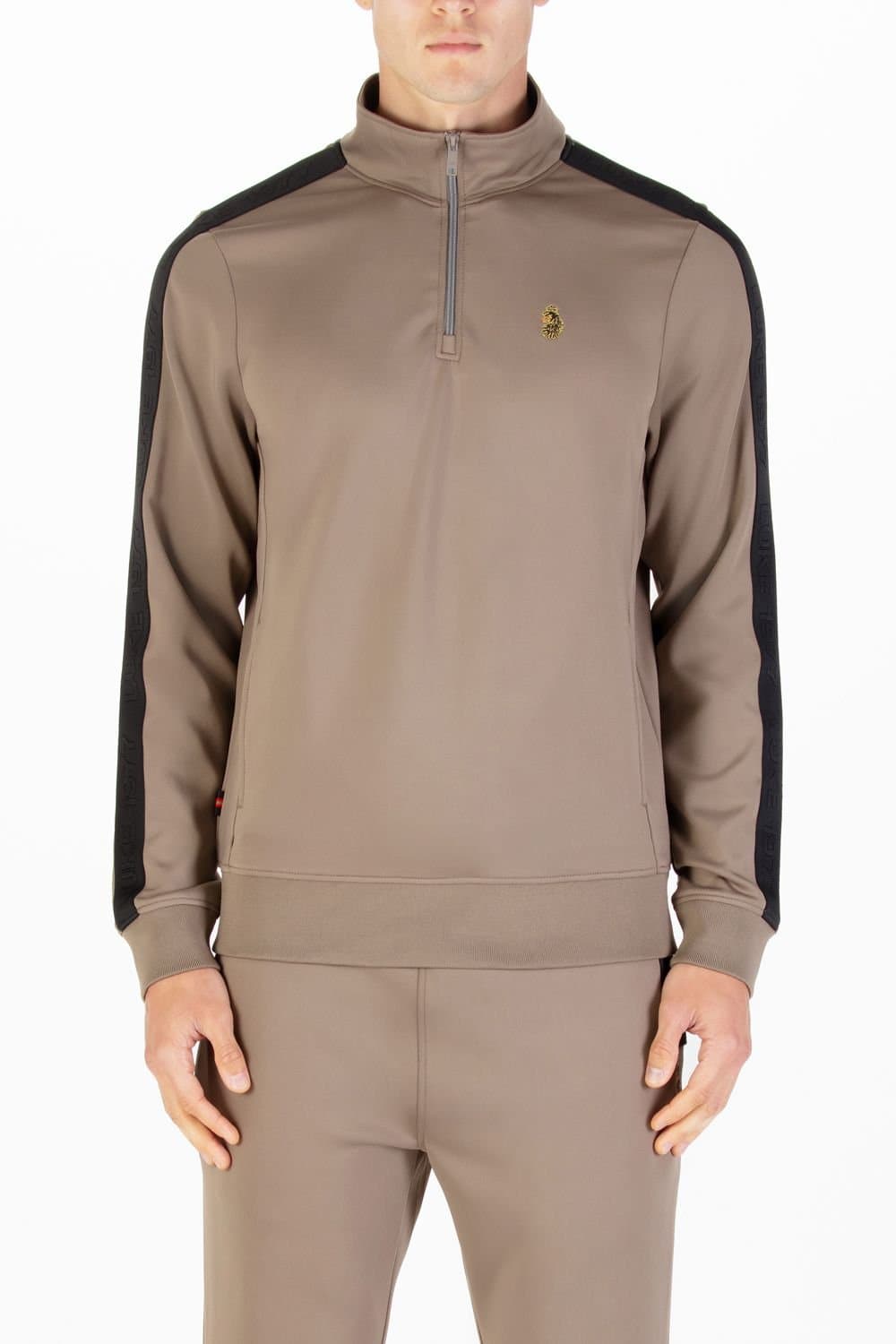 Luke 1977 Luke 1977 Men's Tttqr Quarter Zip Sweatshirt in Brown