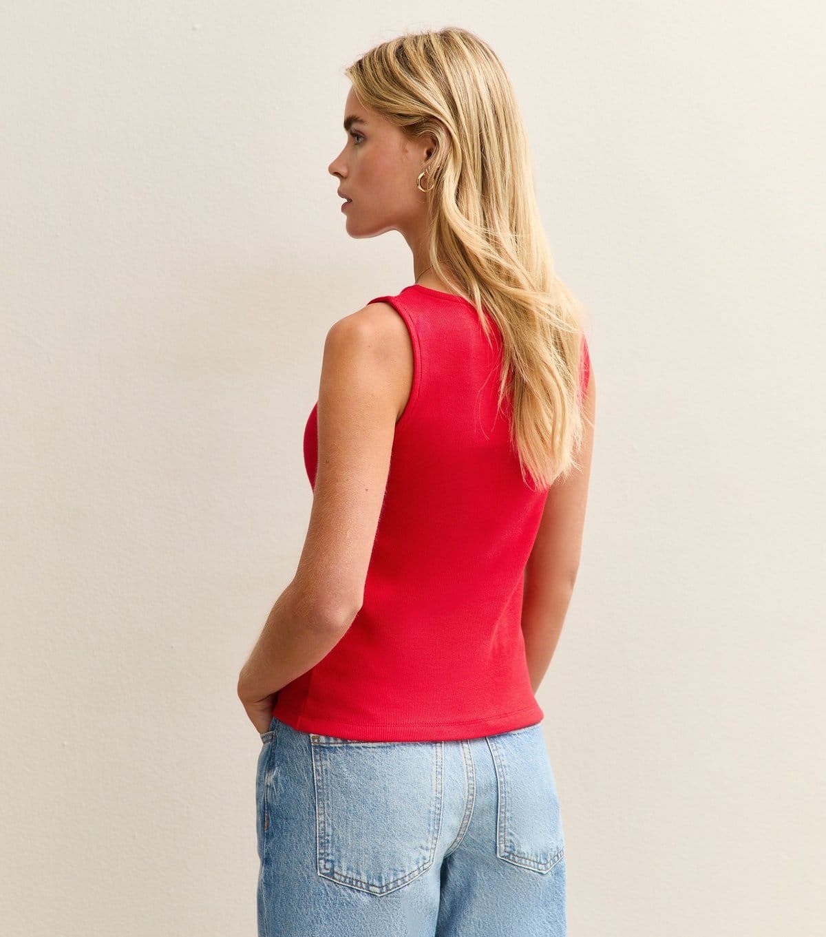 New Look Women's Petite Red Button Up Vest New Look - 4