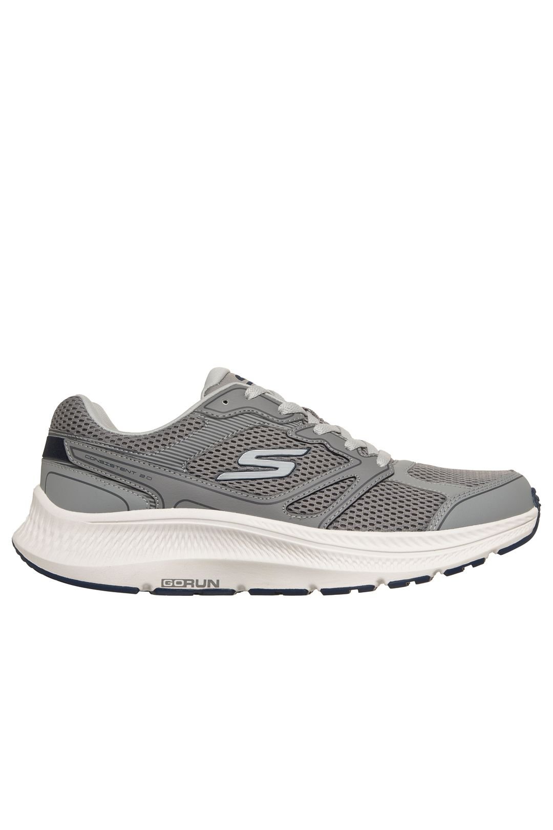 Skechers Skechers Men's GO RUN CONSISTENT 2.0 MAPLETON Mesh Lace Up Grey - 4