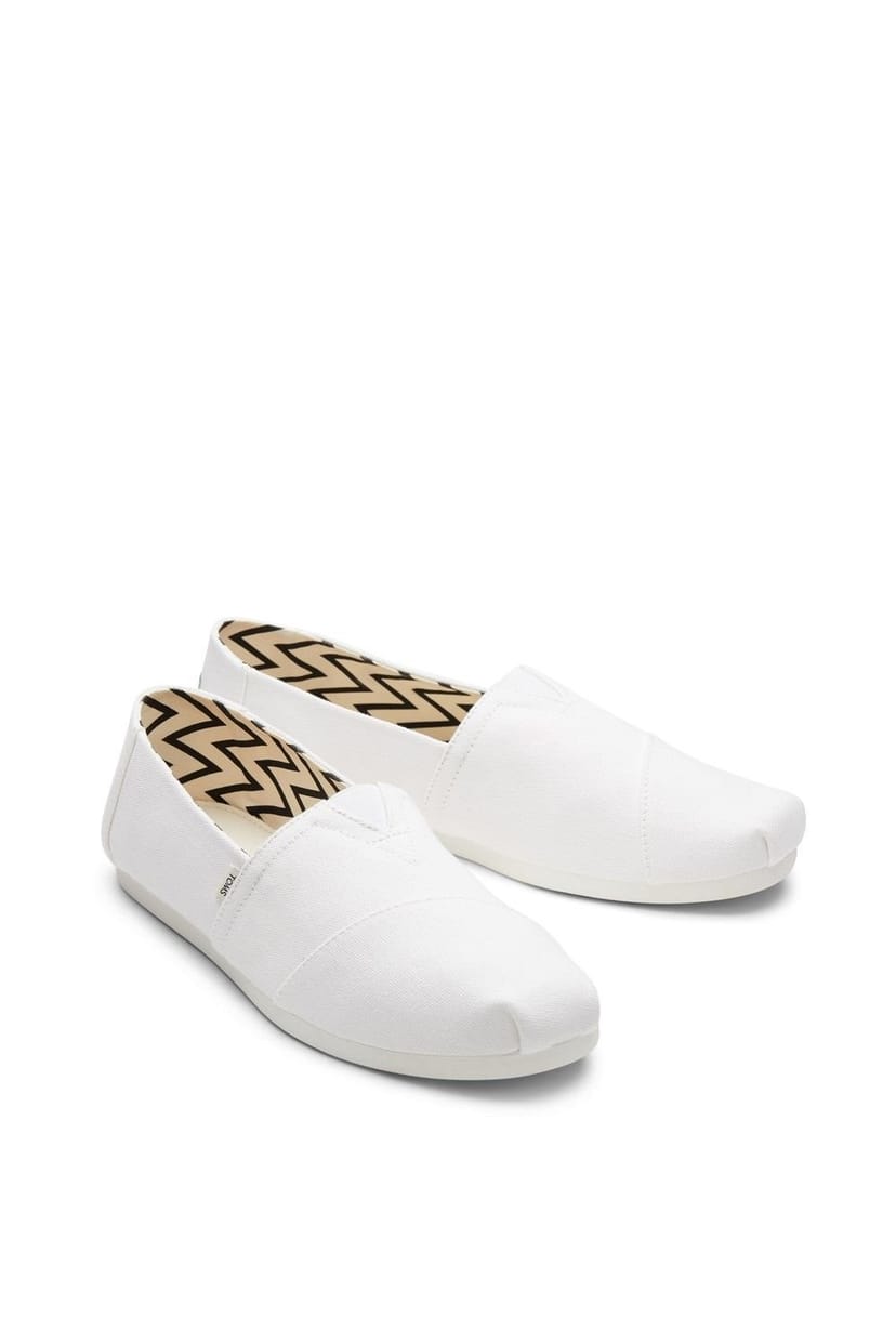 TOMS TOMS Men's Alpargata' Classic Slip On Shoes in White - 1