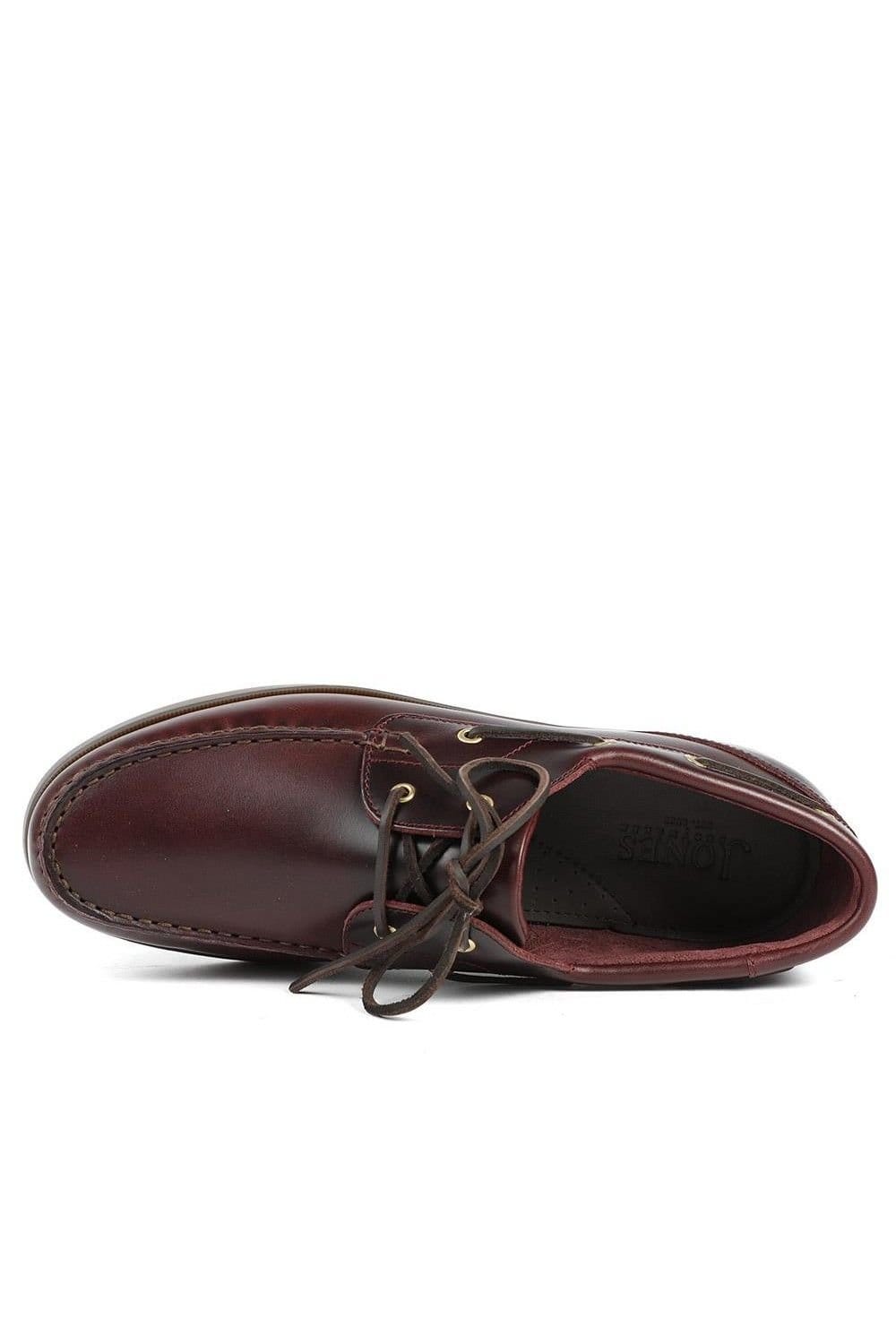 Jones Bootmaker Jones Bootmaker Men's Parsons Leather Boat Shoes in Burgundy - 4