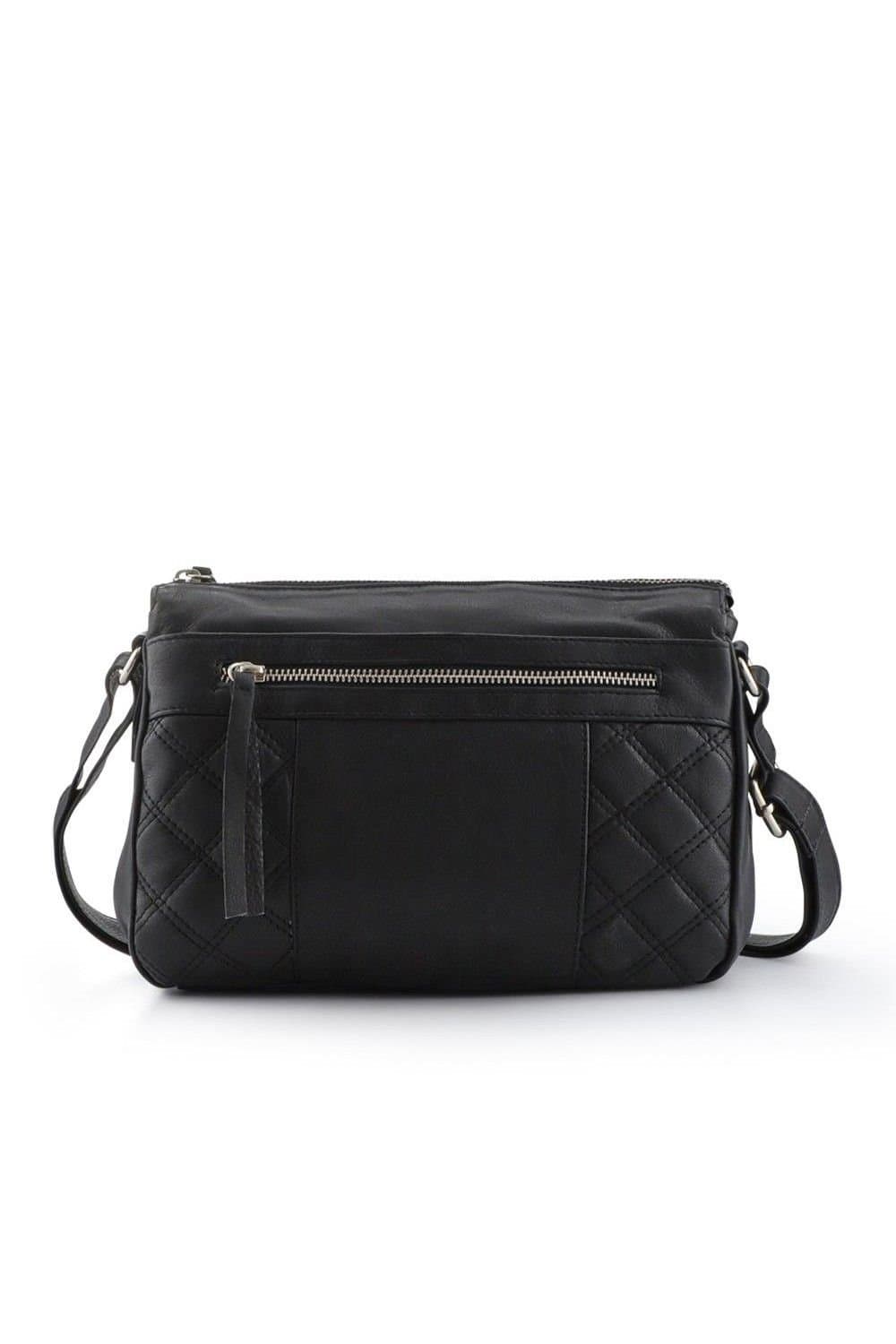 Pavers Pavers Women's Quilted Crossbody Bag in Black