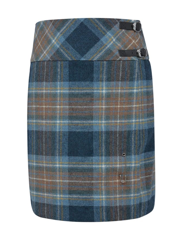 Celtic & Co Celtic & Co Women's The British Celt Kilt in Mid Blue - 2