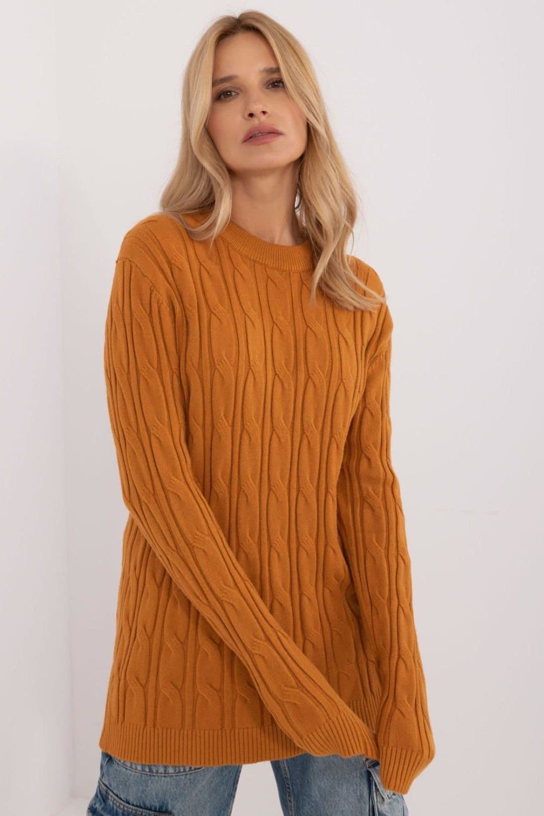Love Lace Love Lace Women's Textured Viscose Nylon PBT Casual Sweater Style 199530 in Yellow