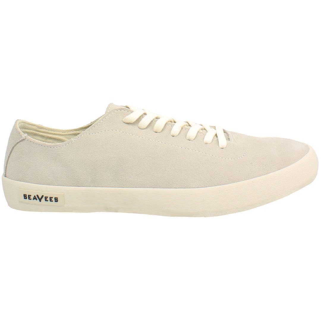 Seavees Seavees Men's Racquet Club Lace-Up Beige Suede Leather Plimsolls