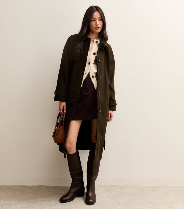 New Look Women's Dark Brown Corduroy Mini Skirt New Look - 3