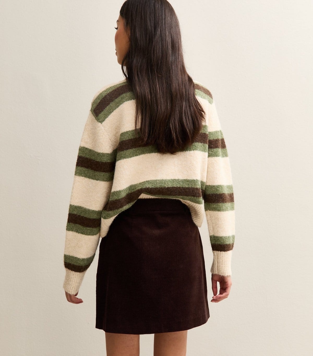 New Look Women's Dark Brown Corduroy Mini Skirt New Look - 4