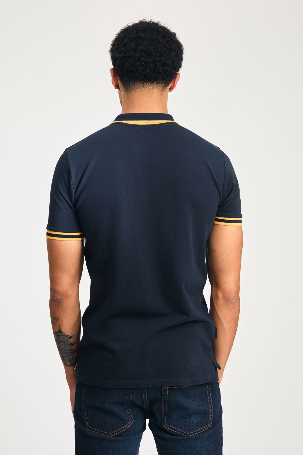 Tokyo Laundry Tokyo Laundry Men's 2 Pack Cotton Short Sleeve Button-Up Polo Shirt in Blue - 3