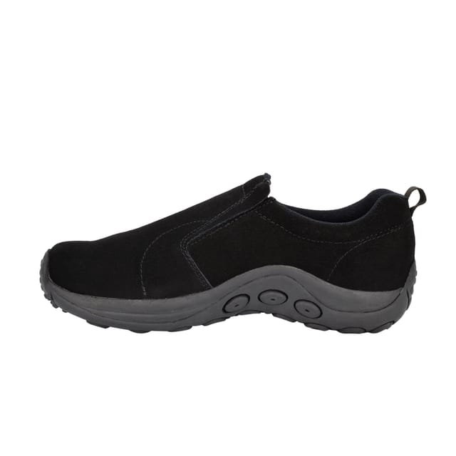 PDQ PDQ Men's Real Suede Ryno Slip-On Casual Trainers in Black - 2