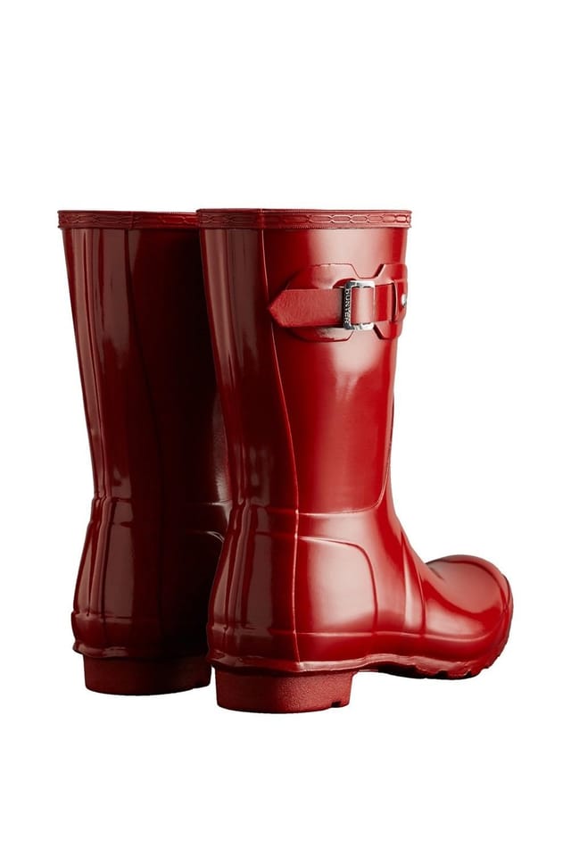 Hunter Hunter Women's Original Short Wellington in Red - 2